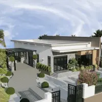 Nhà cấp 4 mái bằng hiện đại tối ưu công năng cho gia đình