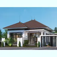 Gợi ý mẫu nhà cấp 4 mái nhật tiện nghi phù hợp mọi gia đình