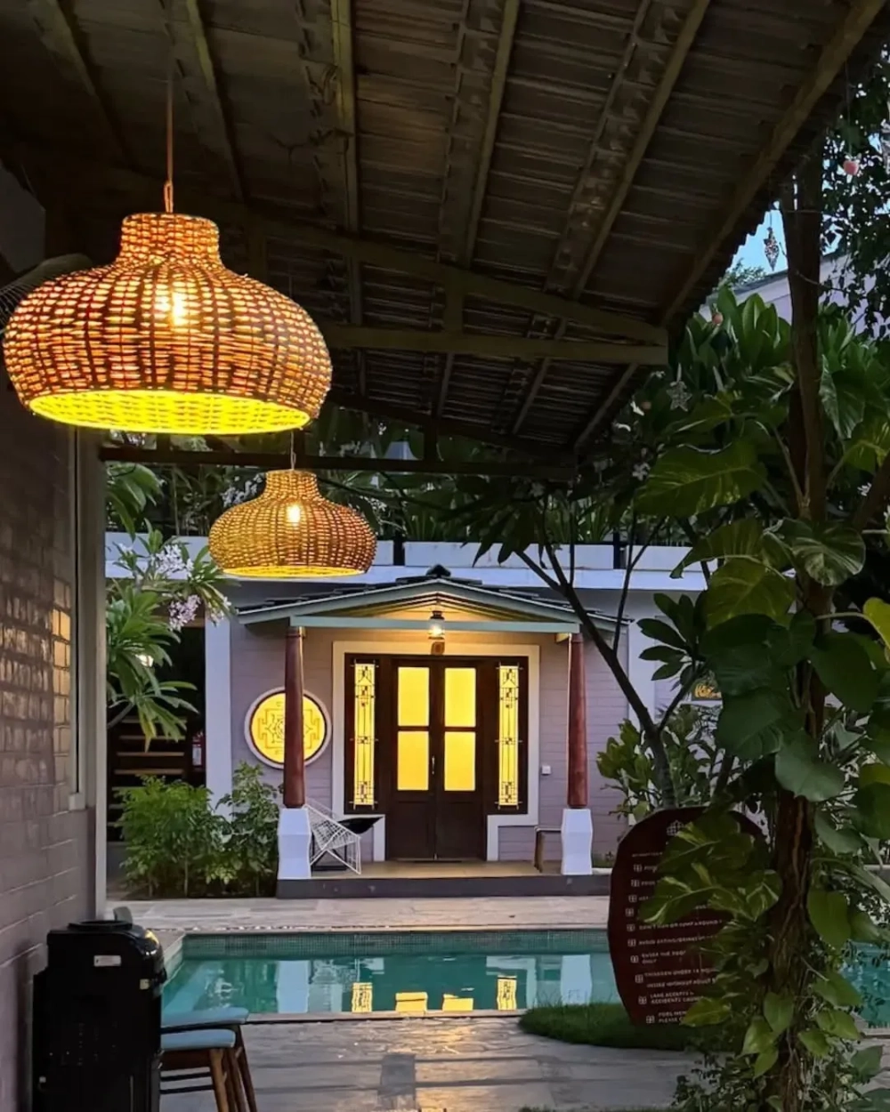 Một góc mẫu nhà vườn đẹp hiện đại với tiểu cảnh nước