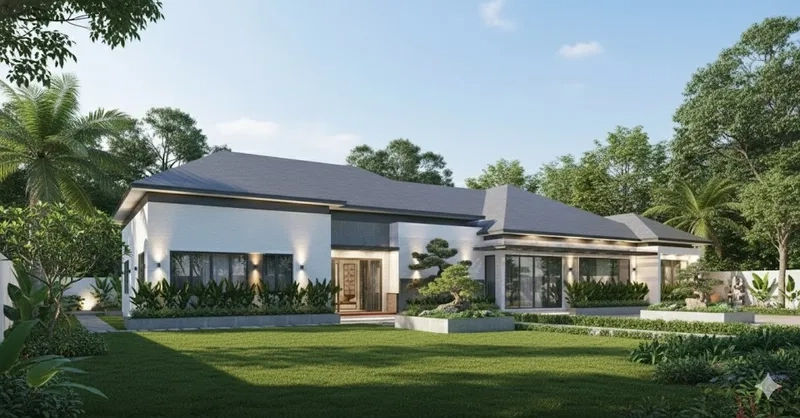 Chọn lựa thông minh biệt thự 1 tầng đẹp rẻ chất lượng