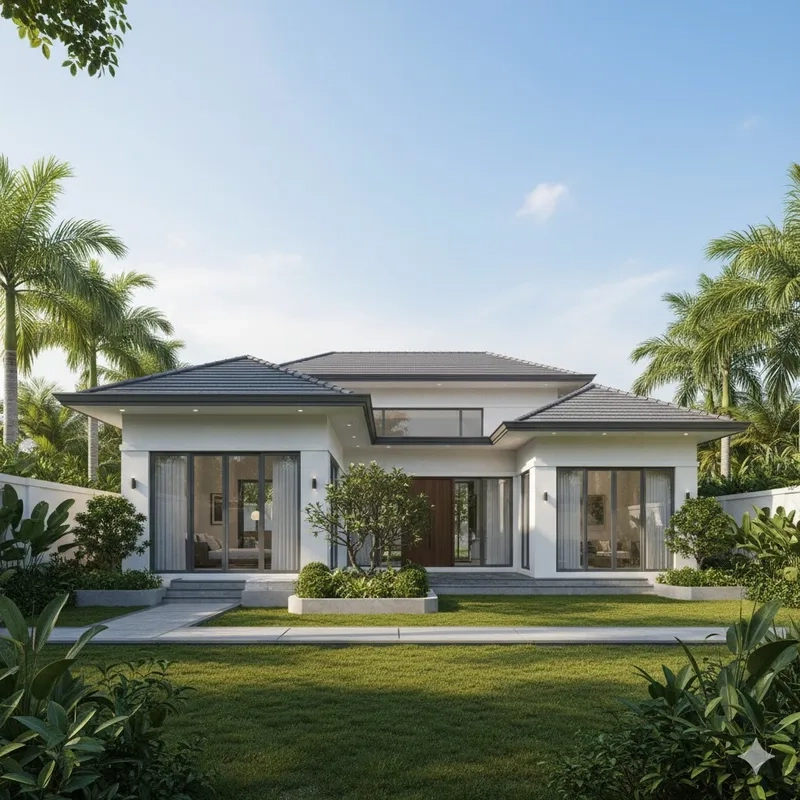 Lưu lại hình ảnh tuyệt đẹp hình ảnh biệt thự 1 tầng mới