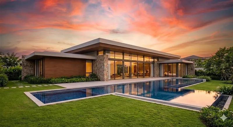 Khám phá gần Hà Nội biệt thự 1 tầng gần Hà Nội tiện nghi