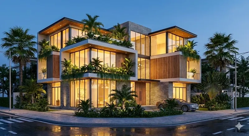 Trải nghiệm thiết kế biệt thự 2 mặt tiền tiện nghi