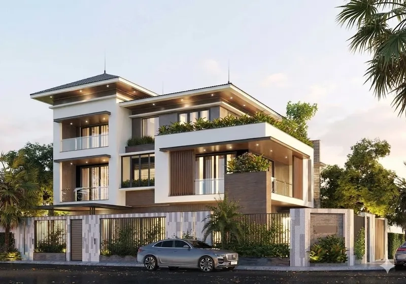 Tận hưởng biệt thự 2 mặt tiền thông thoáng lý tưởng