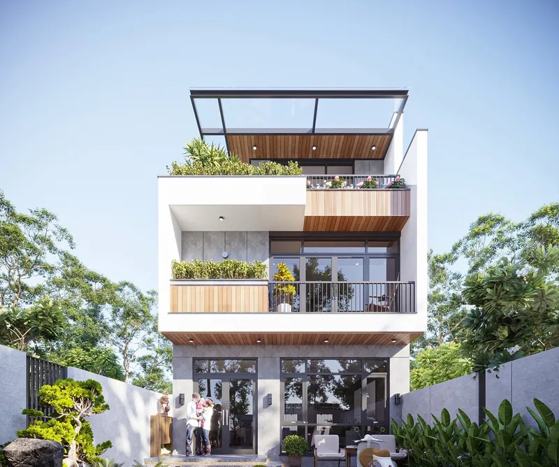 Khám phá ảnh Biệt thự 3 tầng hiện đại và sang trọng