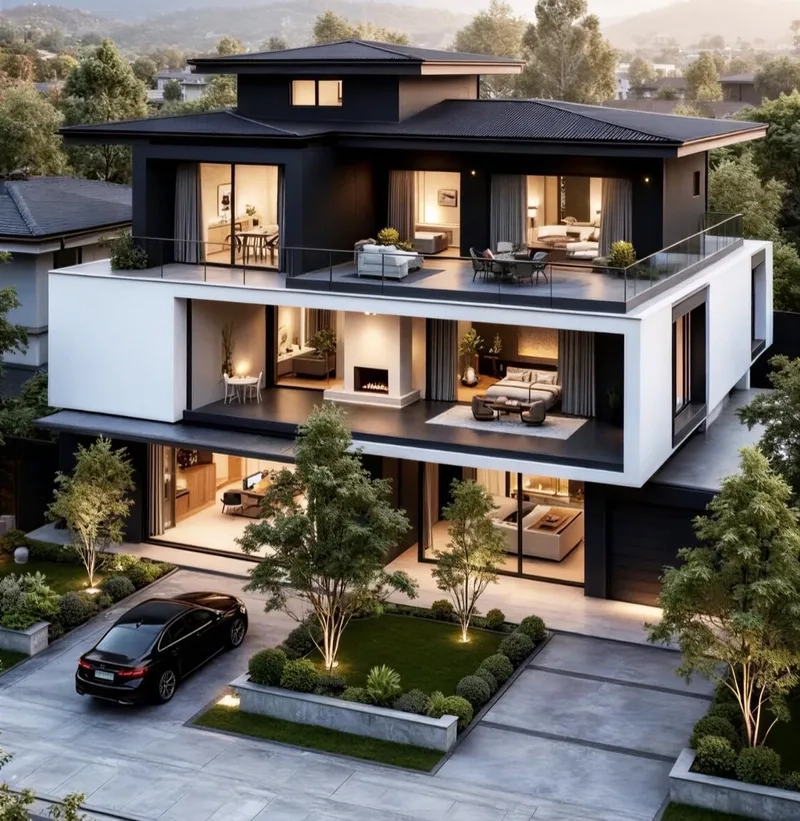 Lưu giữ vẻ đẹp với hình ảnh biệt thự 3 tầng ấn tượng