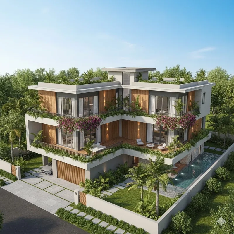 Cập nhật xu hướng mới biệt thự chữ L 2026 tinh tế