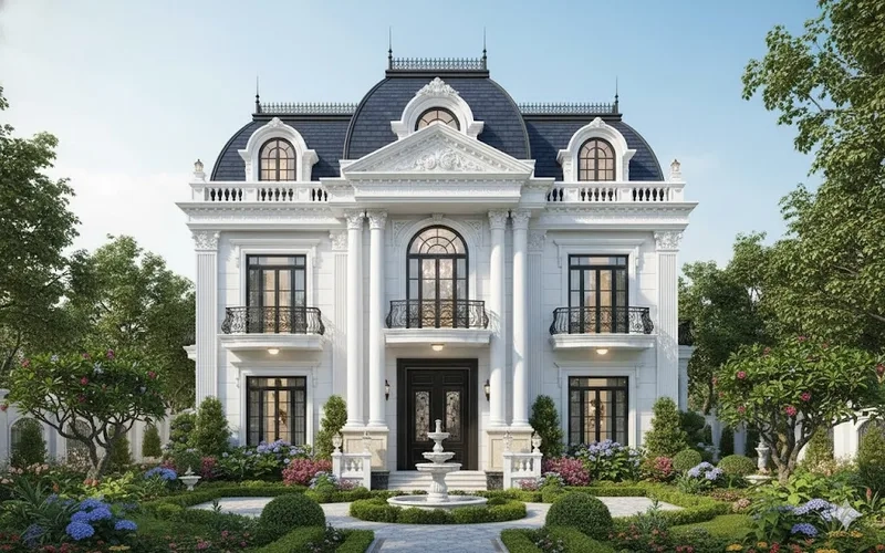 Chiêm ngưỡng thiết kế biệt thự kiểu Pháp độc đáo