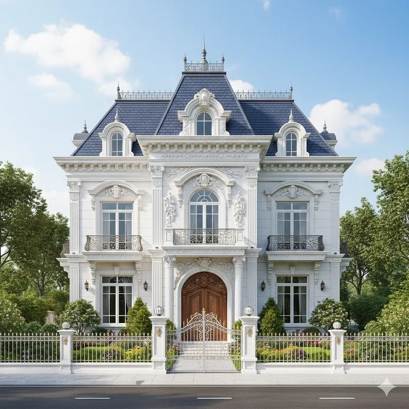 Xem ngay ảnh biệt thự kiểu pháp ấn tượng và đẳng cấp