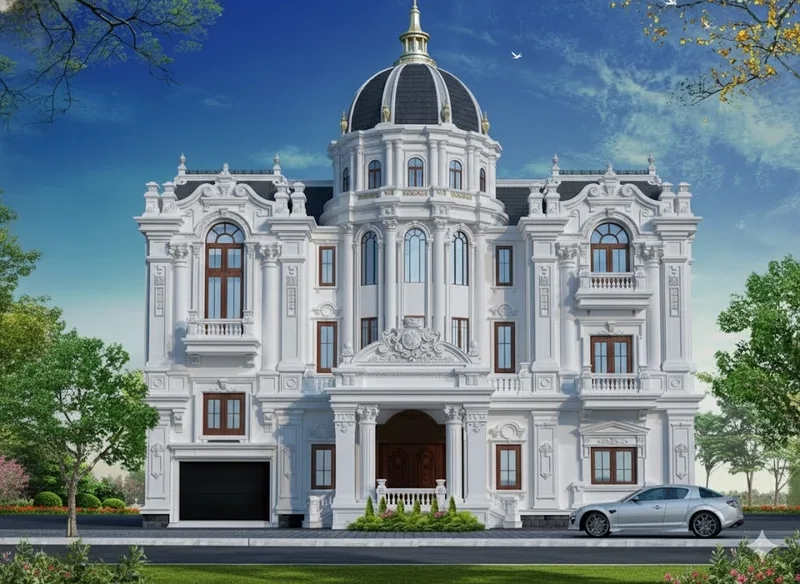 Thể hiện gu thẩm mỹ với phong cách biệt thự lâu đài tinh tế