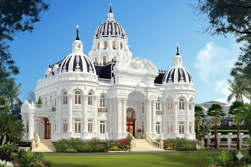 Chiêm ngưỡng phối cảnh phối cảnh biệt thự lâu đài đẹp mắt