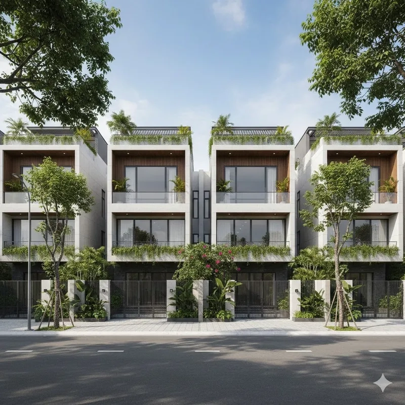 Trải nghiệm thiết kế biệt thự liền kề tiện nghi và tinh tế