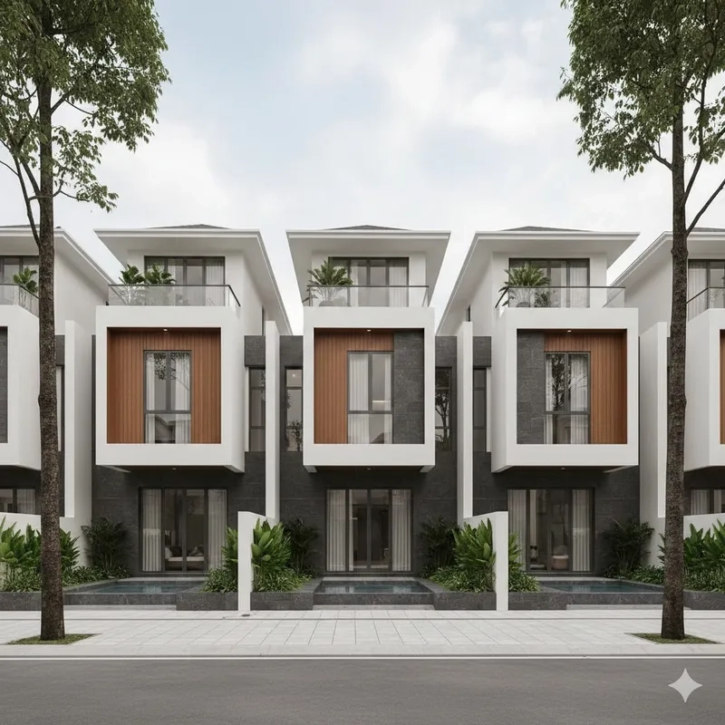 Tính toán chi phí xây biệt thự liền kề hợp lý và tiết kiệm