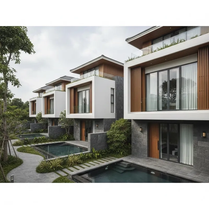 Chiêm ngưỡng biệt thự liền kề hiện đại tiện nghi