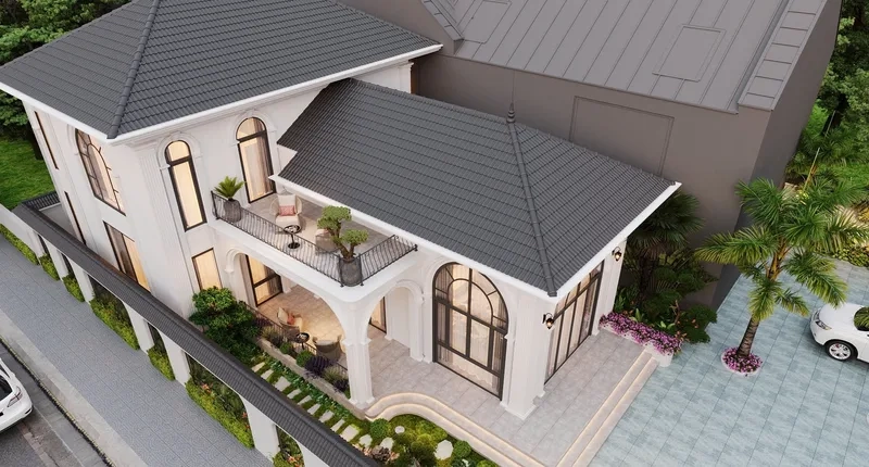 Dự toán thông minh chi phí xây biệt thự mái nhật chính xác