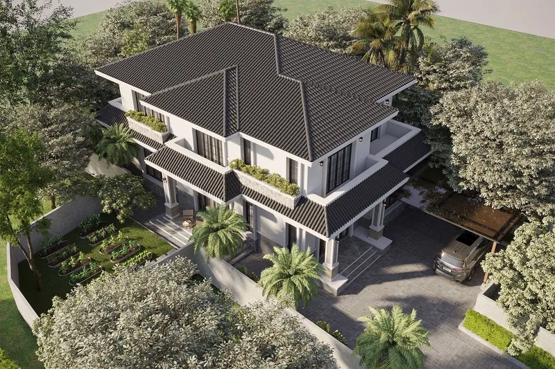 Thể hiện cá tính với phong cách biệt thự mái nhật sang trọng