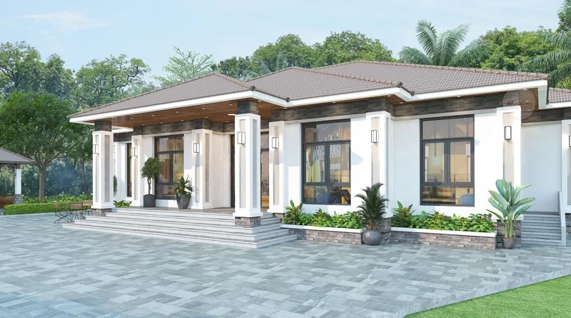 Biệt thự mái nhật là gì trong kiến trúc hiện đại