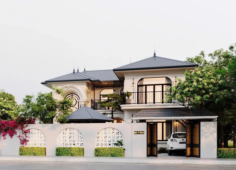 Lưu giữ vẻ đẹp qua hình ảnh biệt thự mái nhật ấn tượng