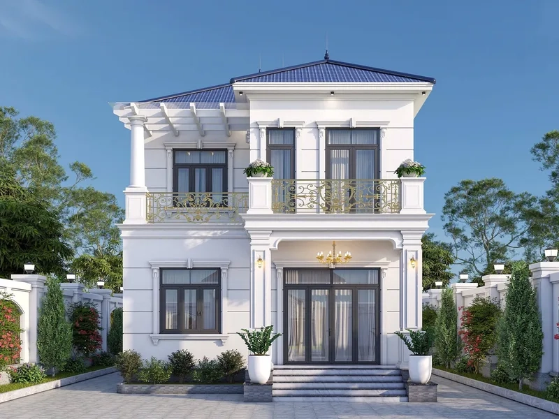 Mang may mắn vào nhà phong thuỷ biệt thự mái nhật chuẩn