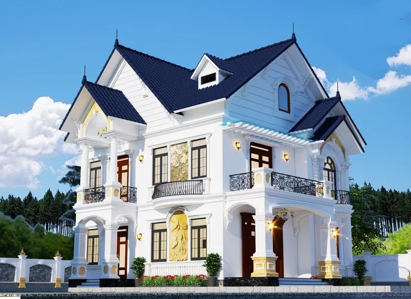 Khám phá mẫu biệt thự mái thái đẹp sang trọng
