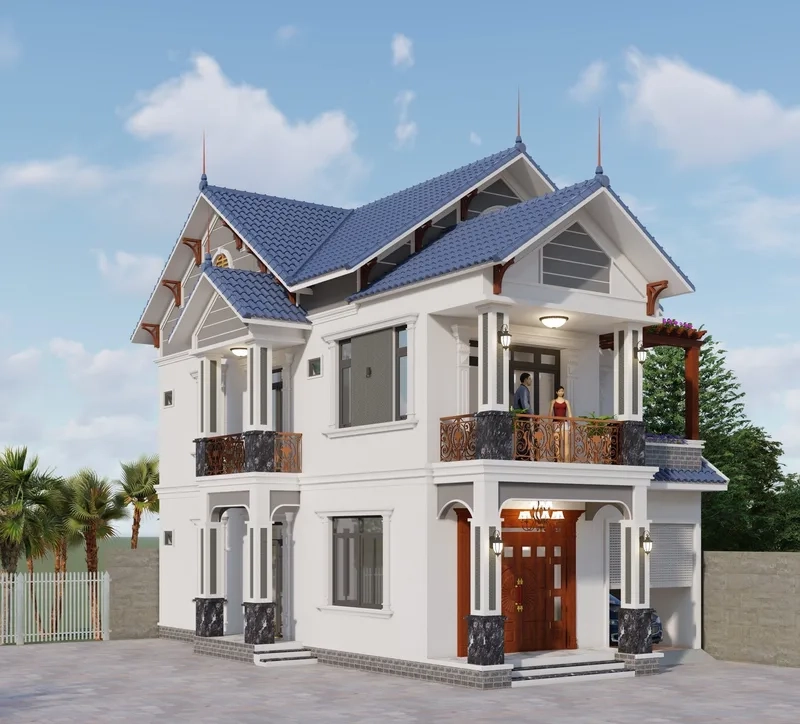 Tính toán chi phí biệt thự mái thái hợp lý