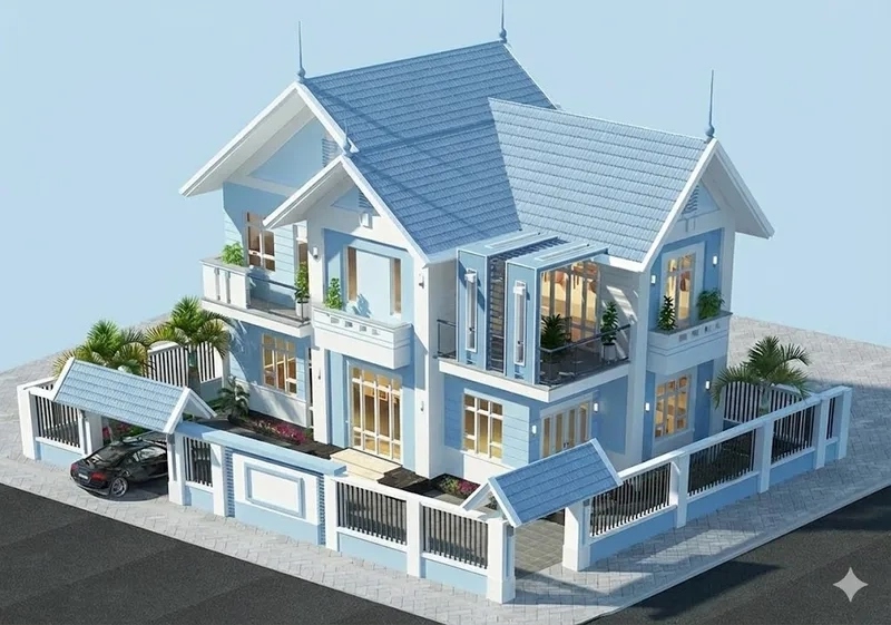 Biệt thự mái thái là gì và vì sao càng xem ảnh càng mê 