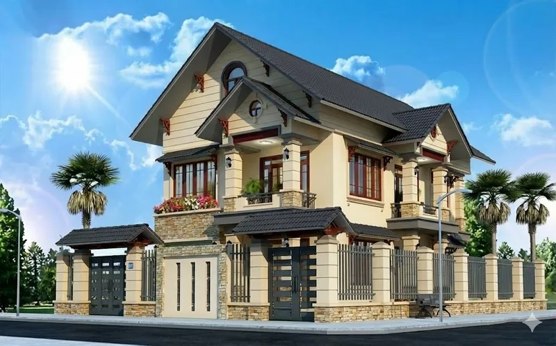 Tư vấn phong thuỷ biệt thự mái thái mang tài lộc