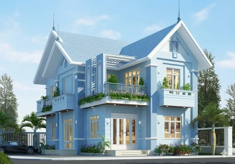 Tận hưởng không gian biệt thự mái thái thông thoáng