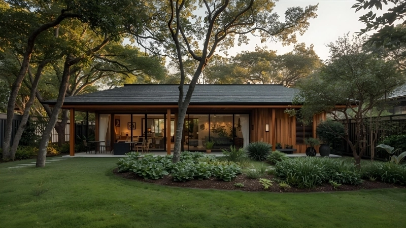 Mẫu biệt thự vườn cấp 4 giá 1 tỷ kiến trúc tối giản nhưng tinh tế