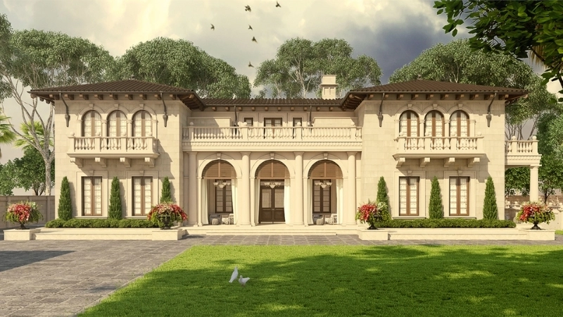 Cảnh quan biệt thự vườn phong cách châu âu lãng mạn