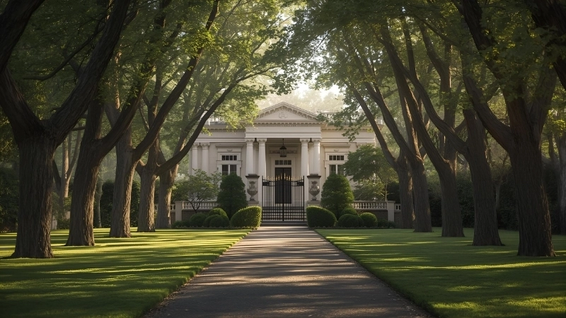 Vẻ đẹp lộng lẫy của biệt thự lâu đài mini về đêm