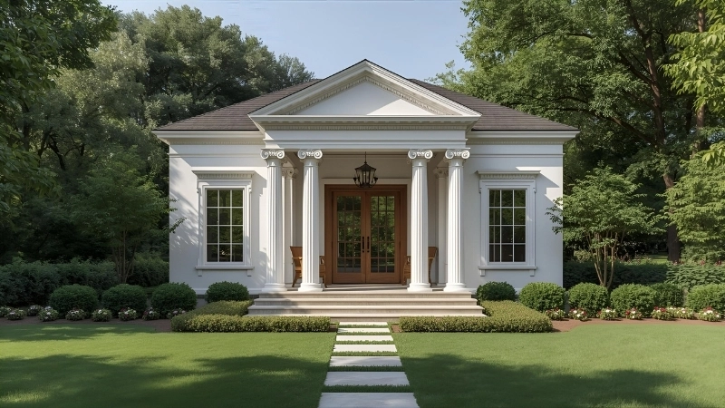 Cổng nhôm đúc và hàng rào biệt thự tân cổ điển kiên cố