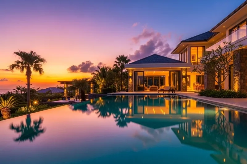 Khám phá ảnh Biệt thự sân vườn xanh mát và hiện đại