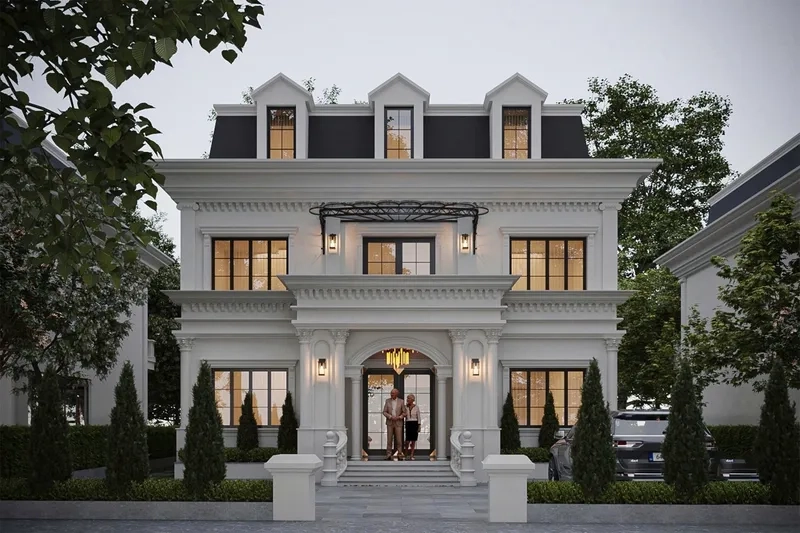 Khám phá mẫu biệt thự tân cổ điển đẹp sang trọng