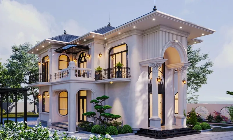 Bài trí nội thất tân cổ điển biệt thự tiện nghi và sang trọng