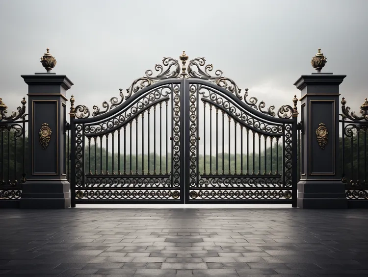 Tìm hiểu hình ảnh cổng sắt cho nhà ống bền đẹp và an toàn