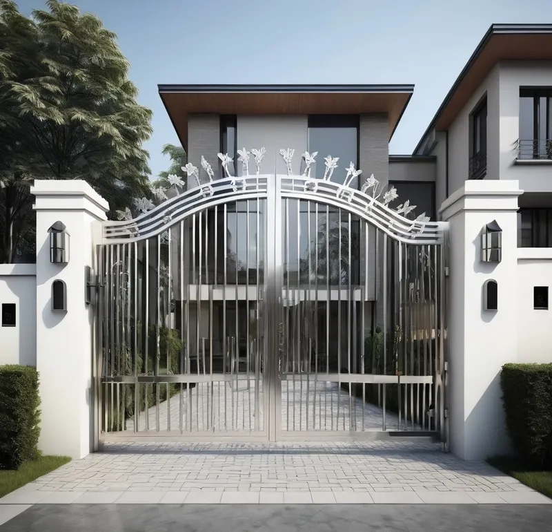 Mẫu cổng rào nhà phố bền chắc