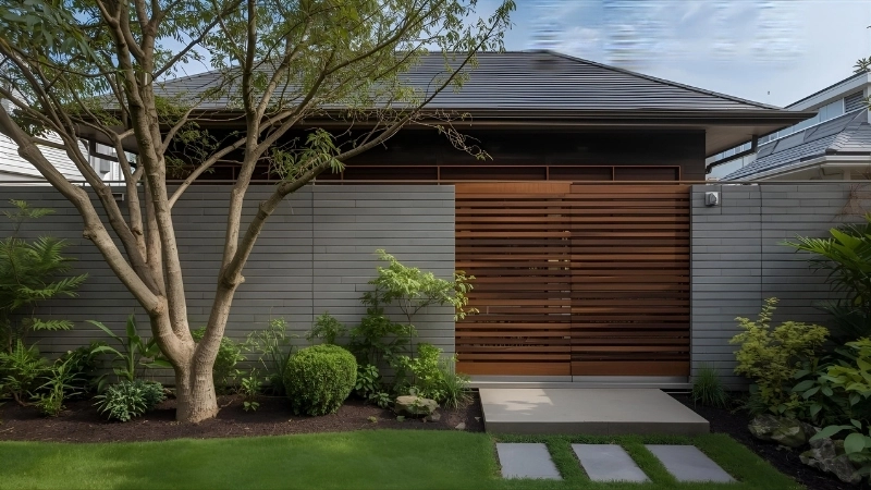 Hàng rào đá hộc tự nhiên vững chãi và độc đáo