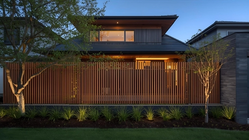 Thiết kế hàng rào gạch nung mộc mạc cổ điển