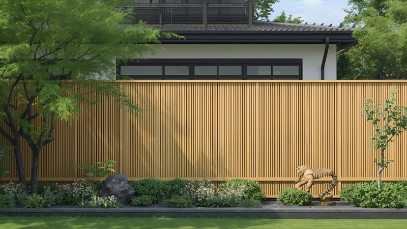 Hàng rào cây xanh đẹp được cắt tỉa tạo hình nghệ thuật