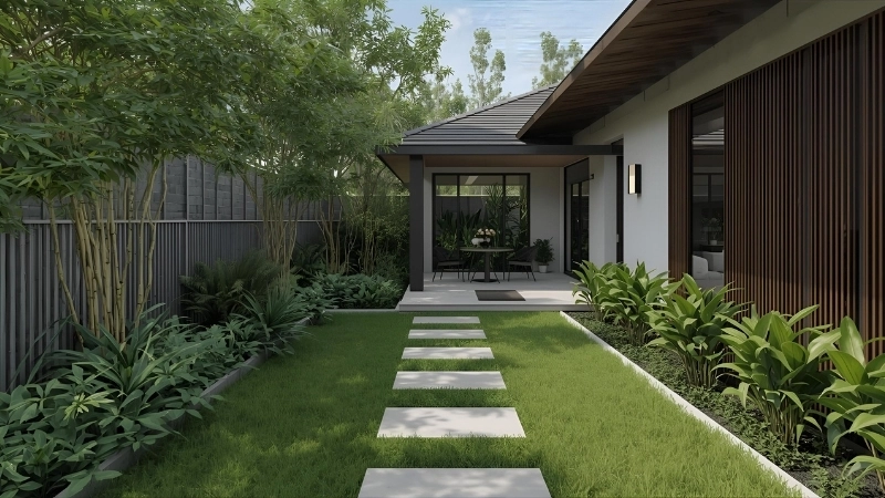 Sử dụng vật liệu làm lối đi giá rẻ từ gỗ pallet tái chế