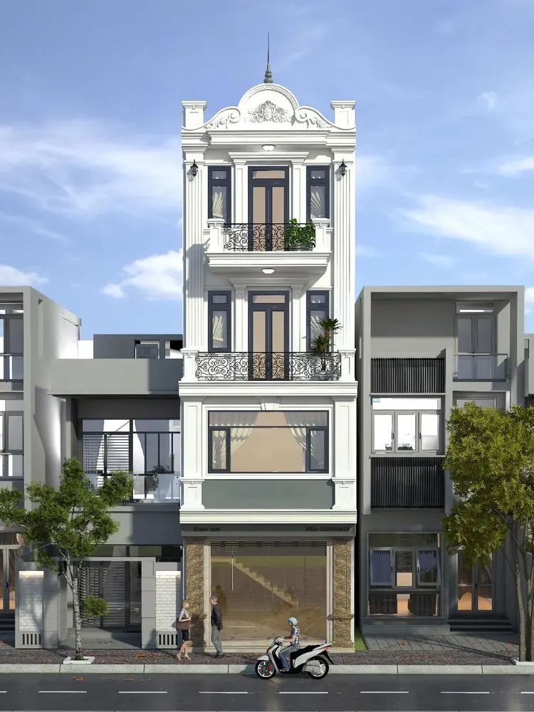 Chiêm ngưỡng ảnh mặt tiền nhà ống hiện đại sang trọng