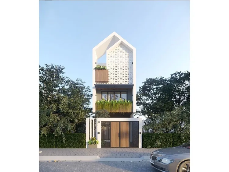 Khám phá ảnh mặt tiền nhà ống 2 tầng tiện nghi