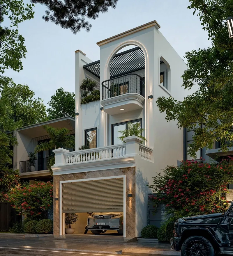 Mẫu mặt tiền nhà phố hiện đại