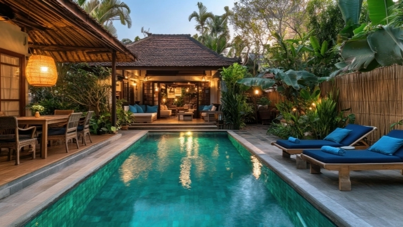 Ý tưởng thiết kế bể bơi trên sân thượng tối ưu diện tích