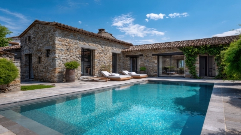 Tiểu cảnh bể bơi mini sân vườn cho diện tích đất nhỏ