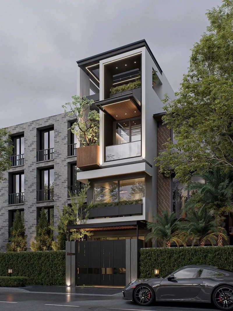 Màu sơn nội thất nhà phố hài hòa