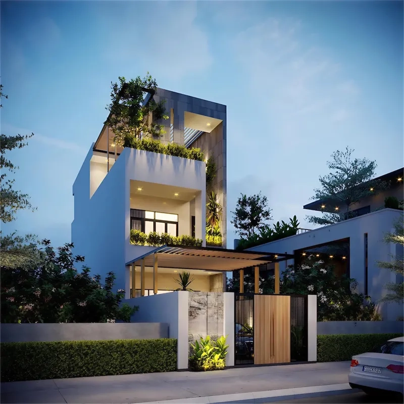 Màu sơn nhà ống ấn tượng