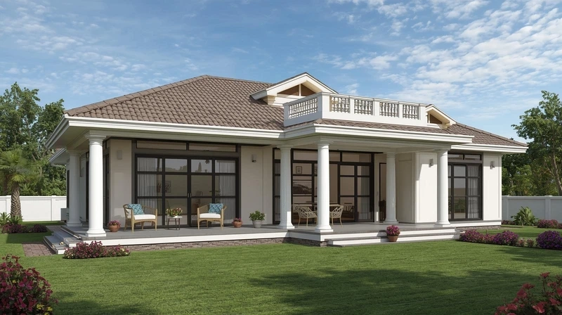 Tải ngay bản vẽ nhà cấp 4 4 phòng ngủ chuẩn công năng