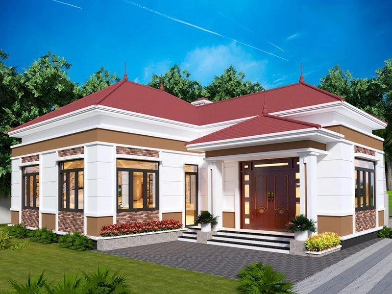 Tối ưu bố cục nhờ thiết kế nhà cấp 4 chữ L